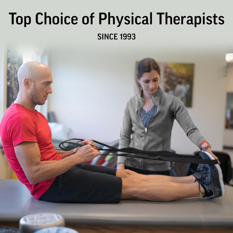 OPTP The Original Stretch Out Strap with Exercise Poster, USA Made Top Choice Stretch Out Straps for Physical Therapy, Yoga Stretching Strap or Knee Therapy (XL) - Image 2